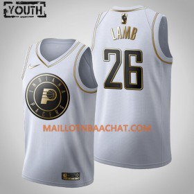 Maillot NBA Indiana Pacers Jeremy Lamb 26 Nike 2019-20 Blanc Golden Edition Swingman - Enfant